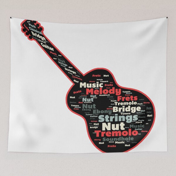Item preview, Classical Guitar Words designed and sold by janraydesigns.
