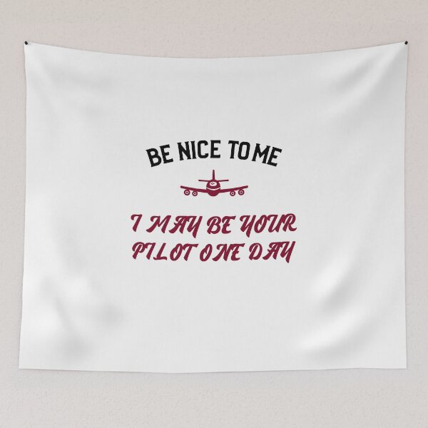 Item preview, BE NICE To Me, I may Be Your Pilot One Day Premium T-shirt designed and sold by henes88.