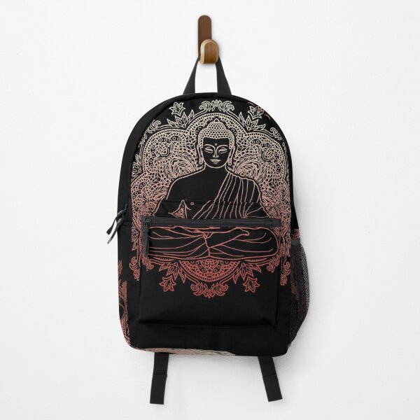 Item preview, Sitting Buddha with Lotus Flower Mandala Background designed and sold by SoccaTamam.