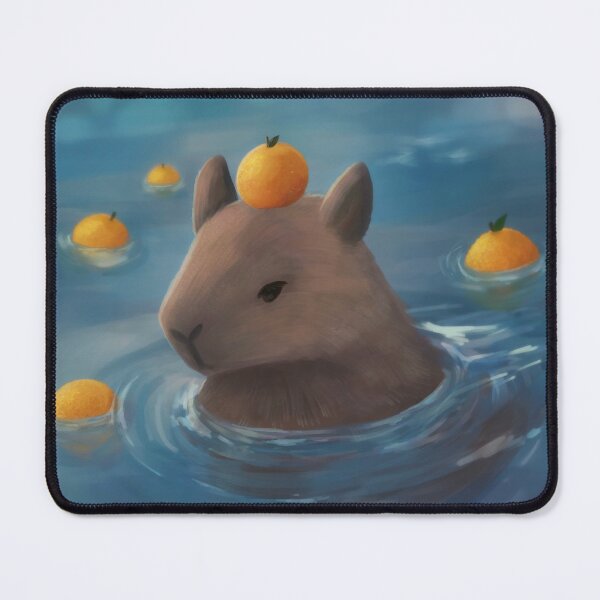 Item preview, Swimming capybara designed and sold by Sheepdreams.