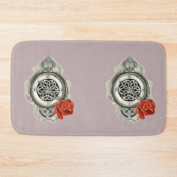 Item preview, Red rose and compass designed and sold by KnowingWonder.