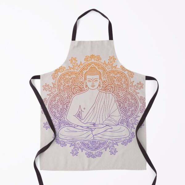 Item preview, Sitting Buddha with Lotus Flower Colorful Mandala Background designed and sold by SoccaTamam.