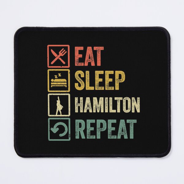 Item preview, Funny eat sleep hamilton repeat retro vintage gift designed and sold by HN-ART.