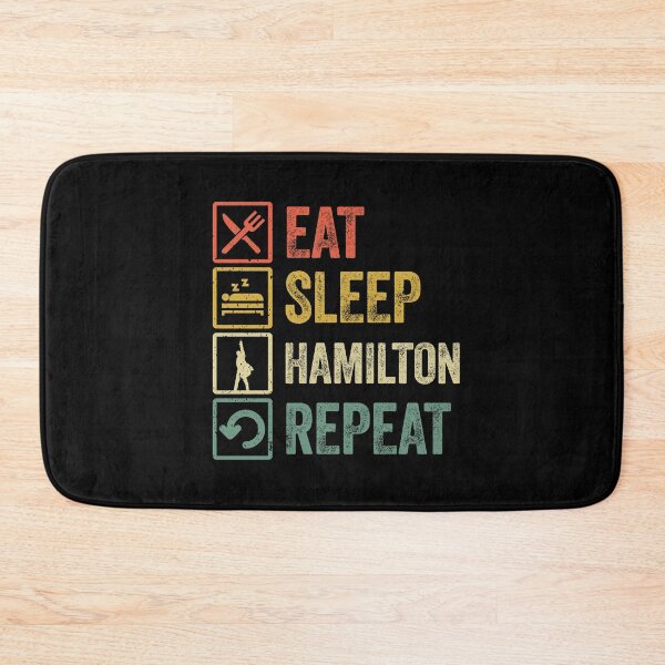 Item preview, Funny eat sleep hamilton repeat retro vintage gift designed and sold by HN-ART.