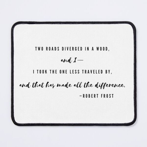 Artikelvorschau, Robert Frosts, "The Road Not Taken" | Gedicht entworfen und verkauft von WordsToArt.
