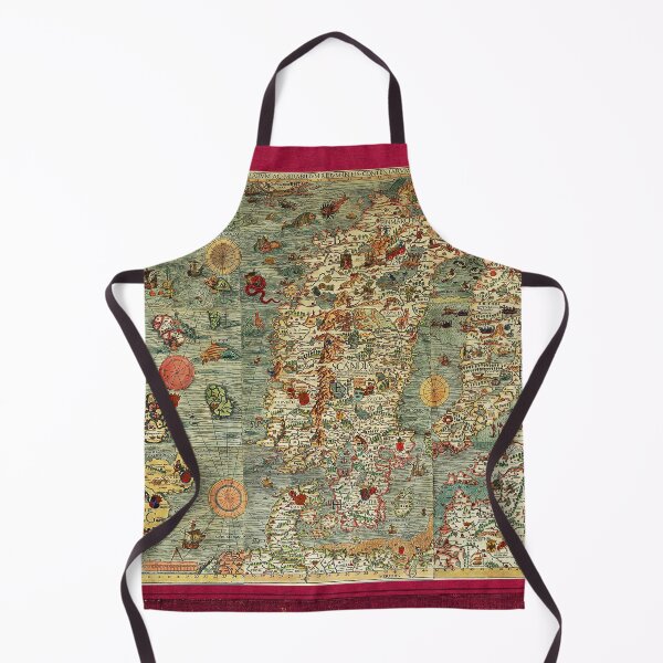Item preview, CARTA MARINA  1539 ANTIQUE MAP OF SEA CREATURES IN WATERS OF NORWAY AND ICELAND designed and sold by BulganLumini.