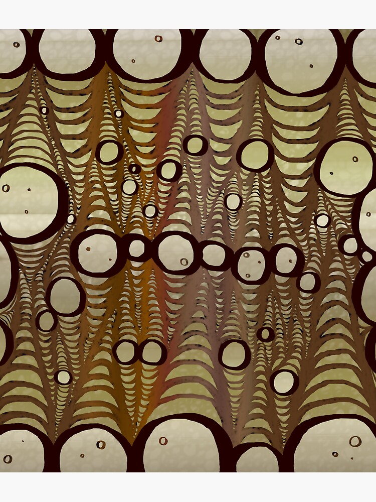 Thumbnail 3 of 3, Sticker, Abstract Circles Gold designed and sold by BlazeraptorGirl.
