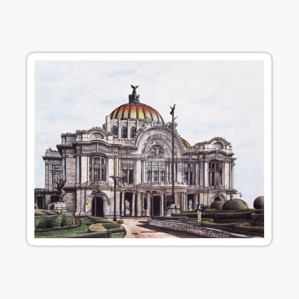 Vista previa del artículo con la obra «Palacio de Bellas Artes», diseñado y vendido por elameladesigns.