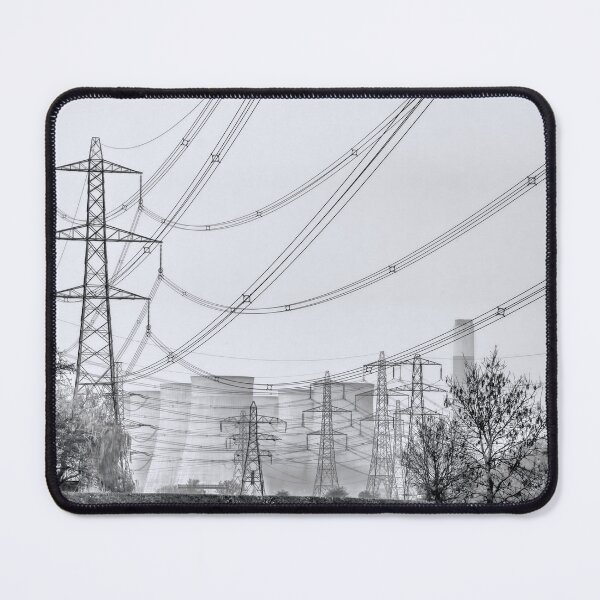 Item preview, #179 Ratcliffe on Soar Power Station and Pylons Near Kegworth Village designed and sold by phutball.