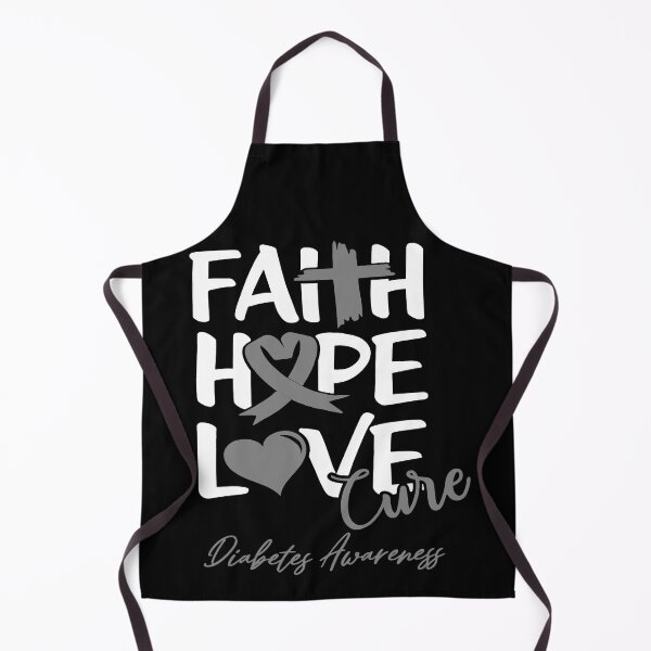 Item preview, Faith Hope Love Cure Diabetes Awareness designed and sold by Grooffos.
