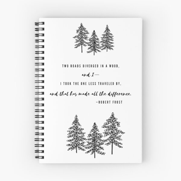 Item preview, Robert Frost's, "The Road Not Taken" | Poem; Trees designed and sold by WordsToArt.