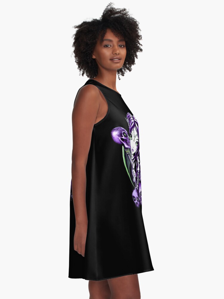 Purple skull hot sale dress