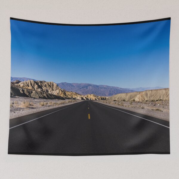 Item preview, Long, straight, black road in California's Death Valley designed and sold by OrcaNature.