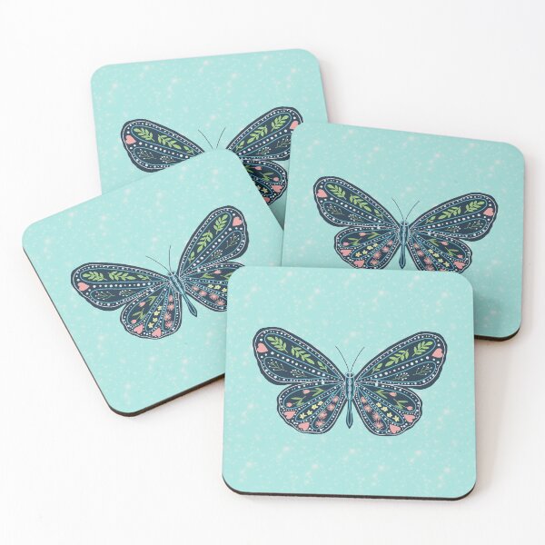 Item preview, Folk Art Butterfly by MarcyBrennanArt designed and sold by MarcyBrennanArt.