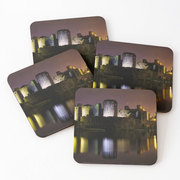 Item preview, Caerphilly Castle at Night designed and sold by carrizizi.