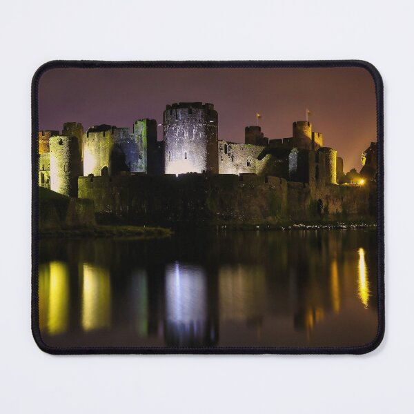 Item preview, Caerphilly Castle at Night designed and sold by carrizizi.