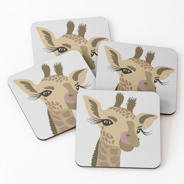 Item preview, Miss Giraffe Licking her Mouth designed and sold by TineRose.