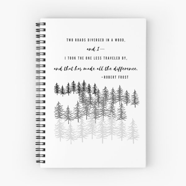 Item preview, Robert Frost's, "The Road Not Taken" | Pine Forest designed and sold by WordsToArt.