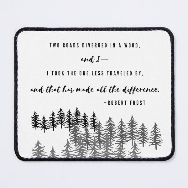 Item preview, Robert Frost's, "The Road Not Taken" | Pine Forest designed and sold by WordsToArt.