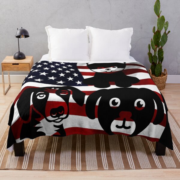 Item preview, dog cute puppy dogs funny America flag American USA American designed and sold by thechoice1.