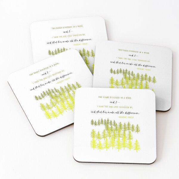Item preview, Robert Frost's, "The Road Not Taken" | Yellow Wood designed and sold by WordsToArt.
