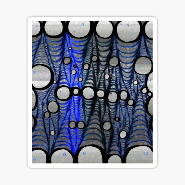 Item preview, Abstract Circles Blue and Black Pop designed and sold by BlazeraptorGirl.