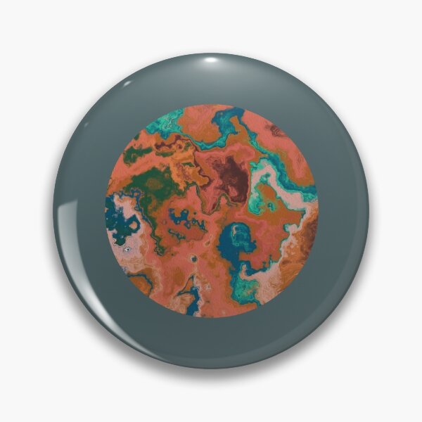 Item preview, Acid Marble Cirlce Teal designed and sold by Outlet Scape.