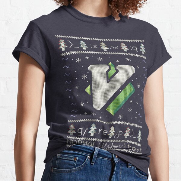 Vim Christmas Sweater Classic T-Shirt