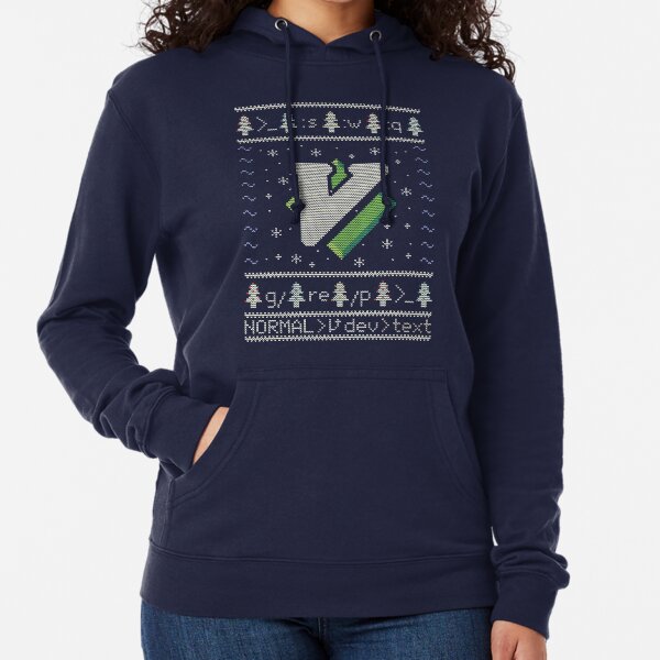 Vim Christmas Sweater Lightweight Hoodie