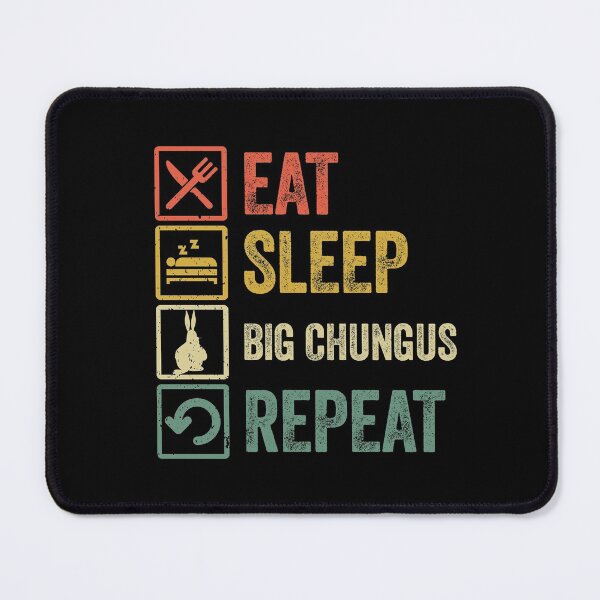 Item preview, Funny eat sleep big chungus repeat retro vintage designed and sold by HN-ART.