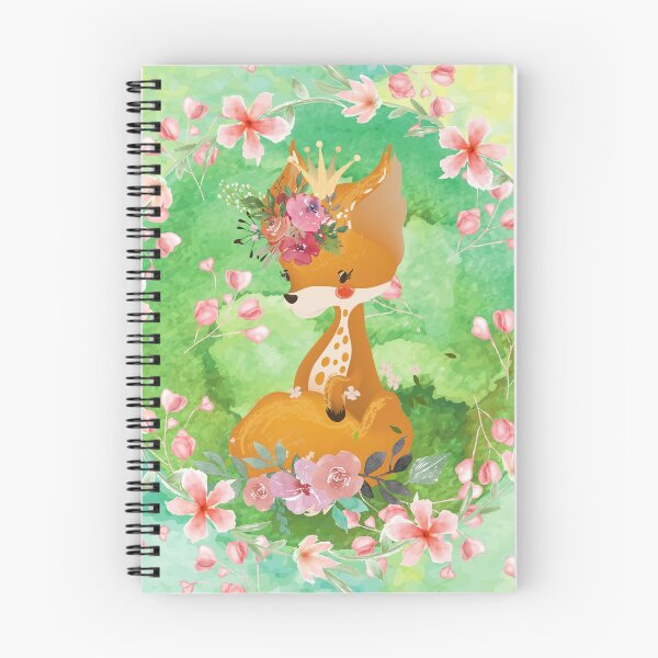 Item preview, Watercolor Floral Fox designed and sold by Lylabean22.