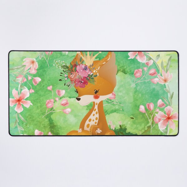 Item preview, Watercolor Floral Fox designed and sold by Lylabean22.