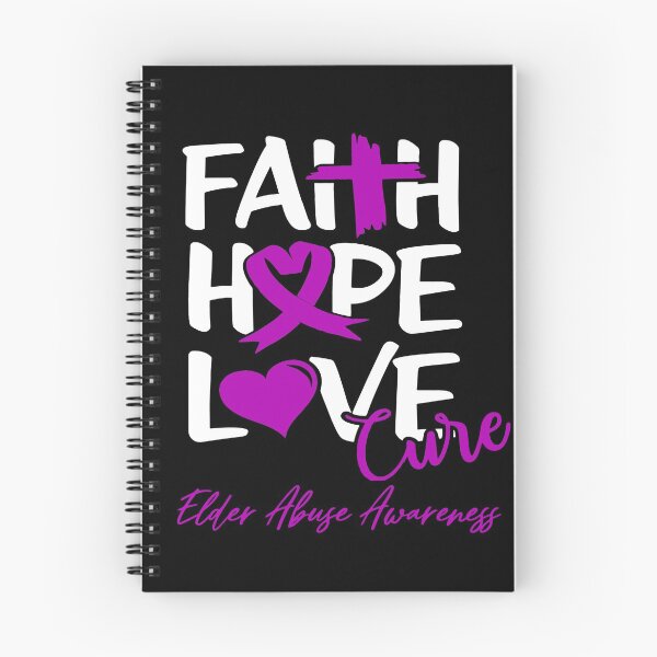 Item preview, Faith Hope Love Cure Elder Abuse Awareness designed and sold by Grooffos.