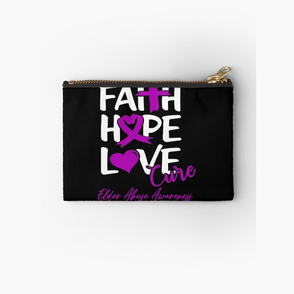 Item preview, Faith Hope Love Cure Elder Abuse Awareness designed and sold by Grooffos.