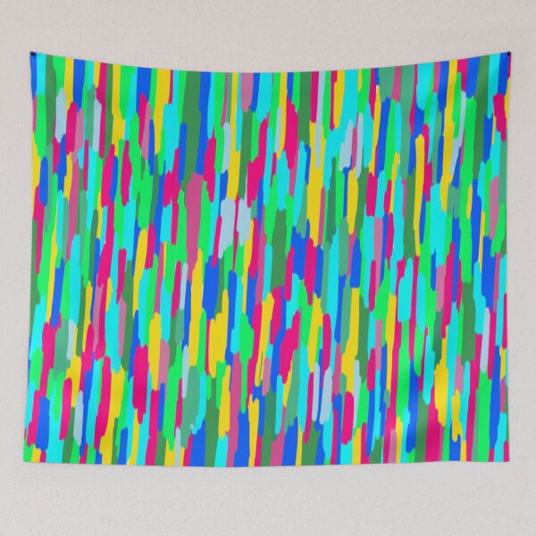 Item preview, Rainbow Color Drips Abstract Print designed and sold by DanielleGensler.