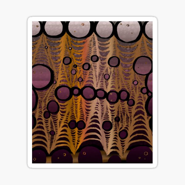 Item preview, Abstract Circles Pattern Purple and Copper Shimmer designed and sold by BlazeraptorGirl.