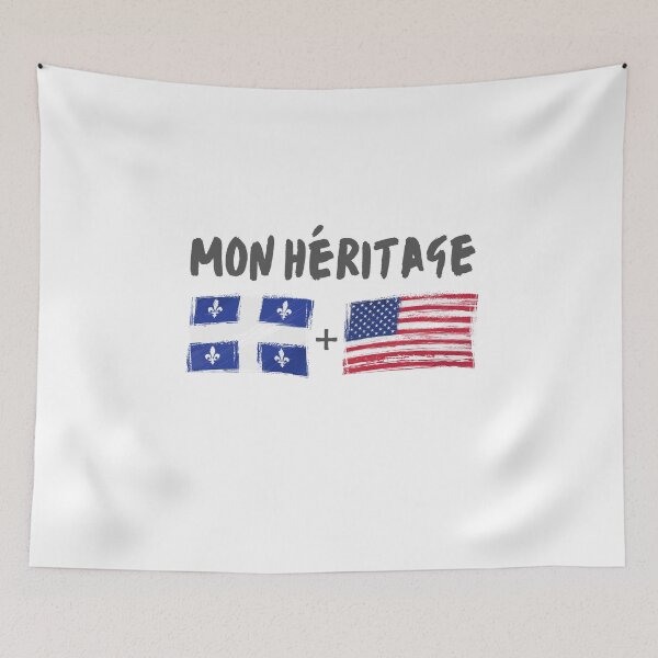 Item preview, Dual nationality, USA and Quebec, love my heritage designed and sold by Smileycreation.