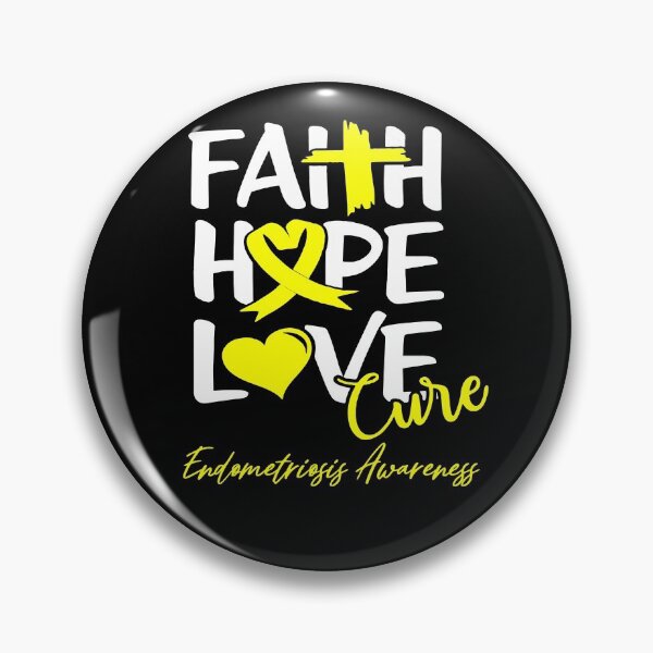 Item preview, Faith Hope Love Cure Endometriosis Awareness designed and sold by Grooffos.