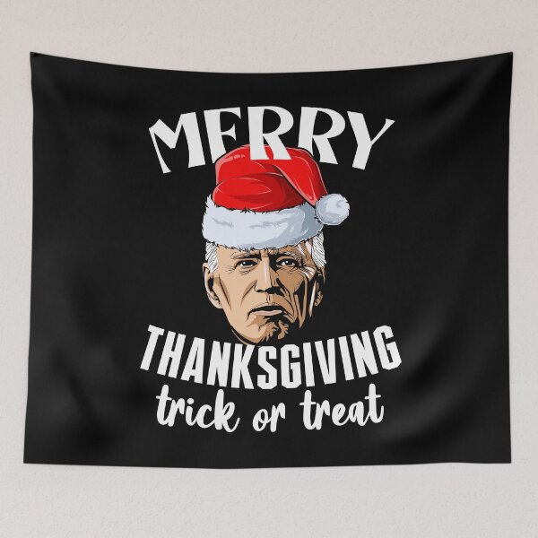 Item preview, Merry Thanksgiving Trick Or Treat Funny Joe Biden Christmas designed and sold by TeeServes.