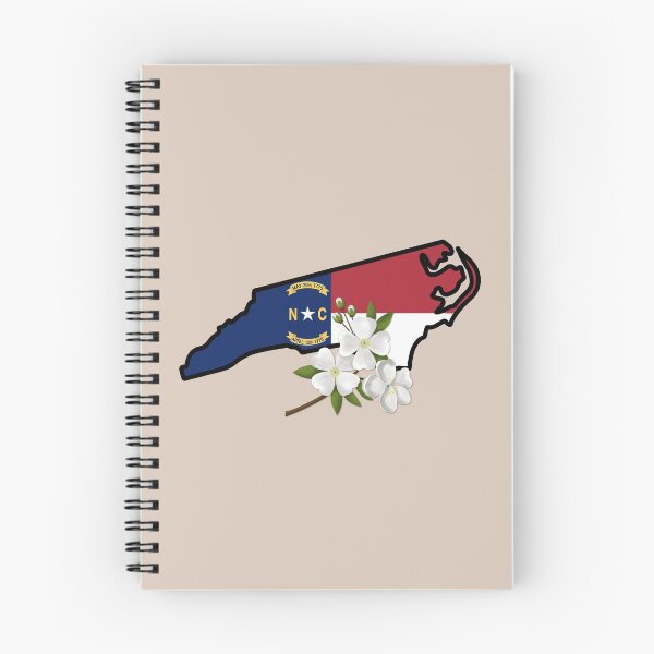 Item preview, State of North Carolina Flag with State Flower Flowering Dogwood designed and sold by Gsallicat.