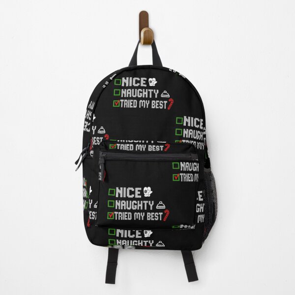 Item preview, Naughty List Nice List Tried My Best Funny Saying Santa Christmas designed and sold by ilias13.