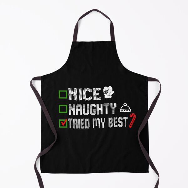 Item preview, Naughty List Nice List Tried My Best Funny Saying Santa Christmas designed and sold by ilias13.