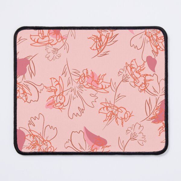 Item preview, Minimalistic Floral Bee Print designed and sold by Lylabean22.