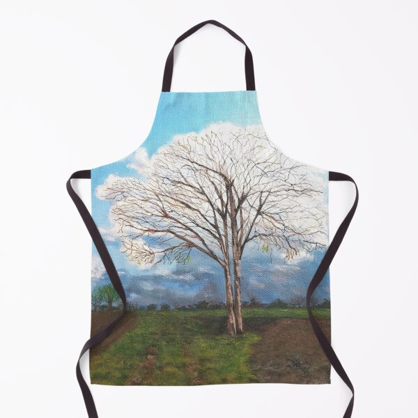 Item preview, Late Bloomer - Spring Tree with Clouds - Original Painting designed and sold by apathecary.