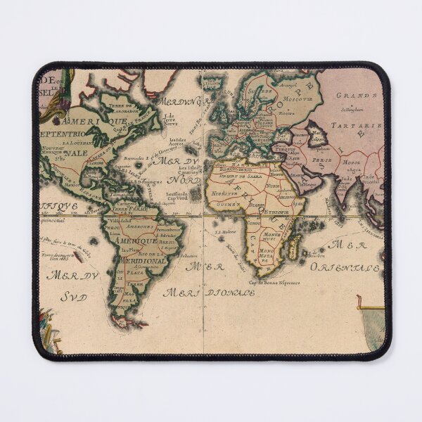 Item preview, Map of the World (Mappe-Monde) in 1714 designed and sold by ganje.