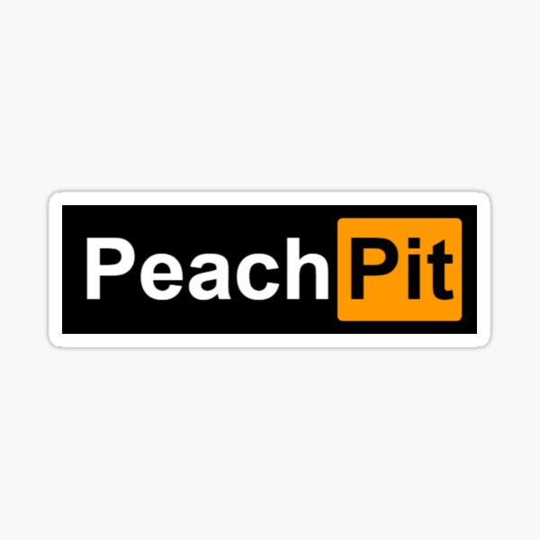 Peach Pit Live Show Logo Sticker By Ici1575 Redbubble