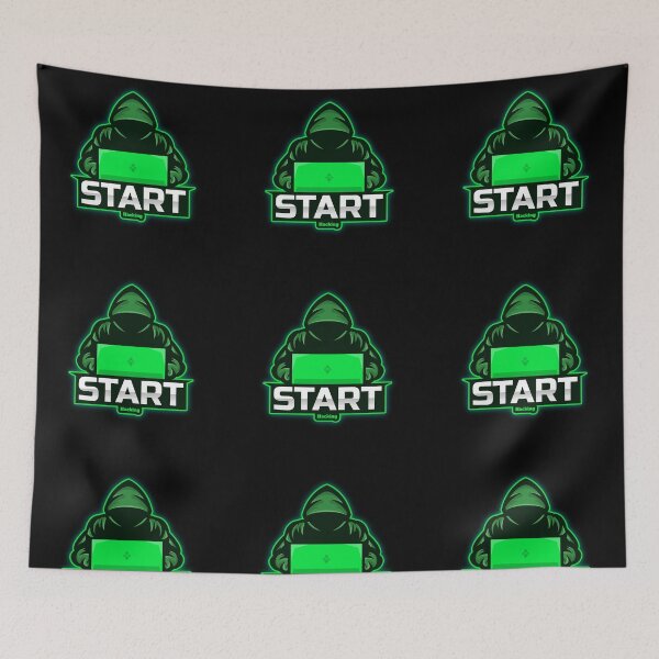 Item preview, The Hacking Begins-Cool Vintage Mysterious Hacker Design  designed and sold by Red-ElYoubi.