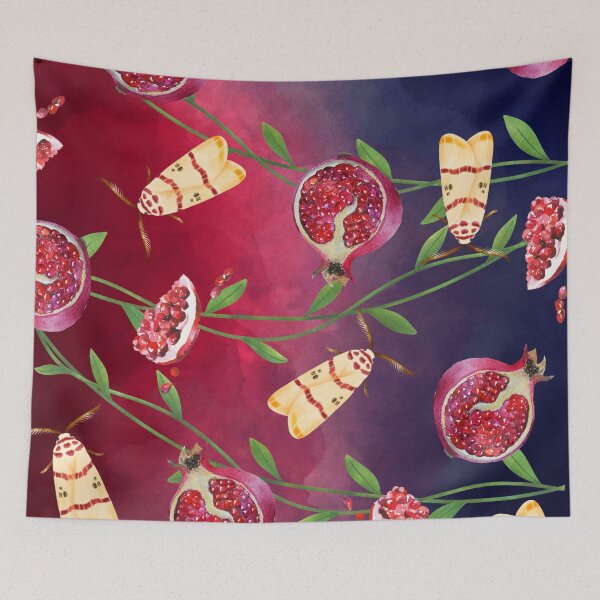 Item preview, Pomegranate Moth Print designed and sold by Lylabean22.