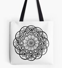 Dulce (Schwarz-Weiß-Mandala) Tote Bag