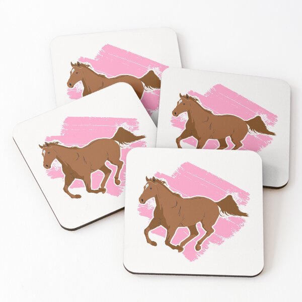 Item preview, Bay Horse with Pink Background designed and sold by FastTrackPhotog.